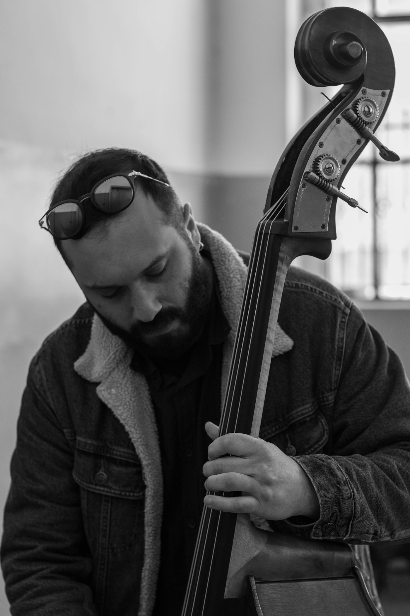 Nash with his upright bass